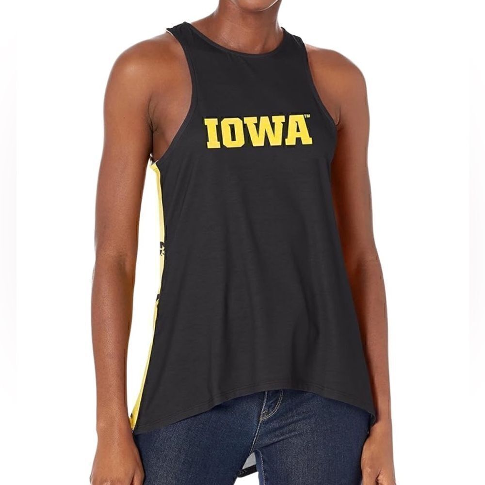 FOCO College university Iowa Hawkeyes Mini Print Tie Breaker shirt size medium